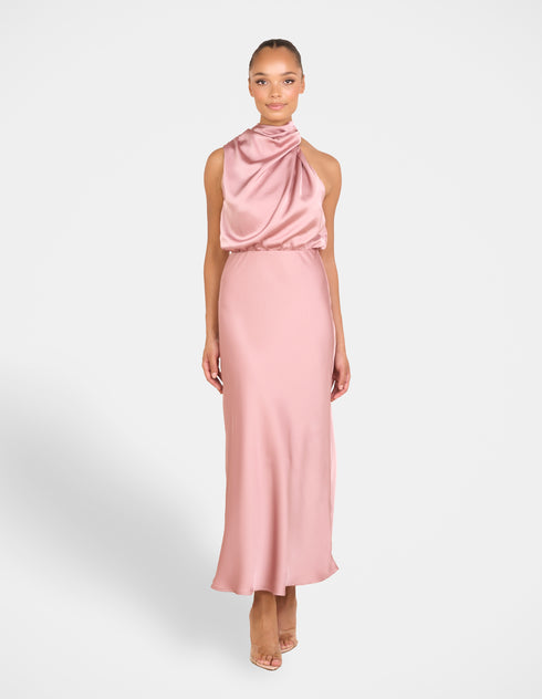 Dominic High Neck Midi Dress